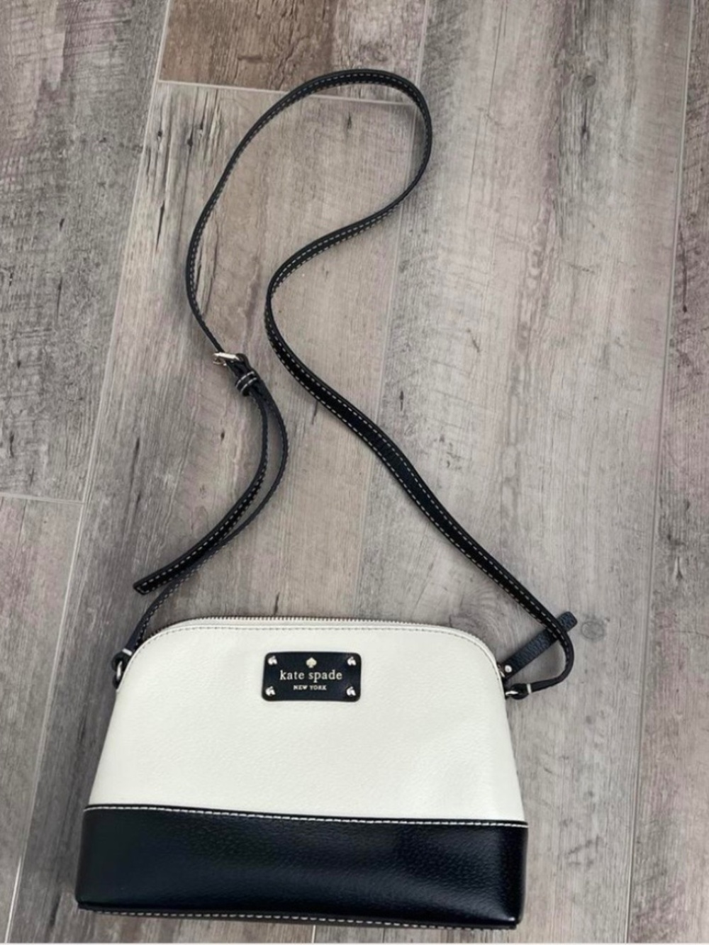Kate Spade New York Black & White Crossbody Bag